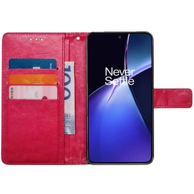 Lompakkokotelo 3-kortti OnePlus Nord CE4 Lite - Vaaleanpunainen