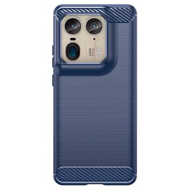 Harjattu TPU kuori Motorola Edge 50 Ultra - Sininen