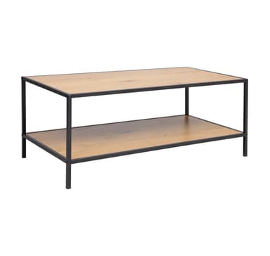 Sohvapöytä HEDVIG 100x50xH40cm, saarni/musta
