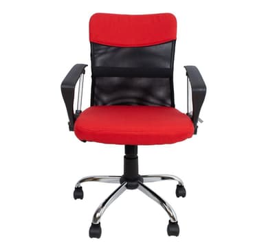 Työyuoli DARIUS 57x57xH93-103cm, punainen / musta