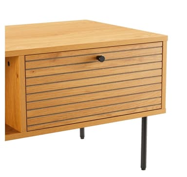 Sohvapöytä LINE 100x50xH45cm, melamiini tammenkuorella