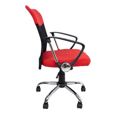 Työyuoli DARIUS 57x57xH93-103cm, punainen / musta