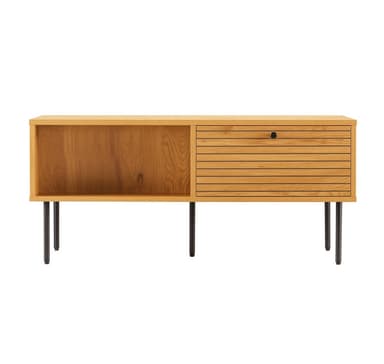 Sohvapöytä LINE 100x50xH45cm, melamiini tammenkuorella