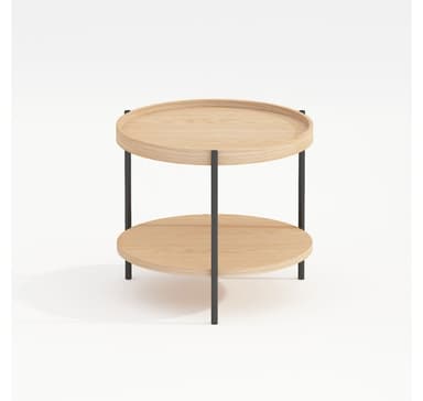 Sohvapöytä CINDY D50xH45cm, melamiinitammi