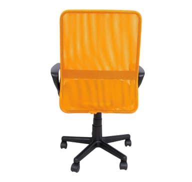 Työyuoli BELINDA 59x56xH86,5-98,5cm, musta / oranssi