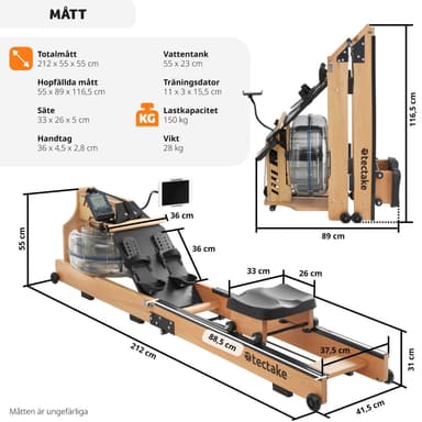 Puinen soutulaite Titan taitettava,ergonominen,150kg kantavuus -