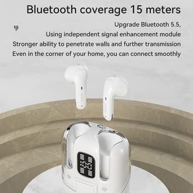 Langattomat Bluetooth-kuulokkeet 4kpl! melua vaimentavat kuulokkeet - musta