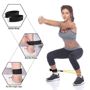 11 kpl/setti Fitness Resistance Bands -harjoittelu Kotikuntosaliharjoittelu