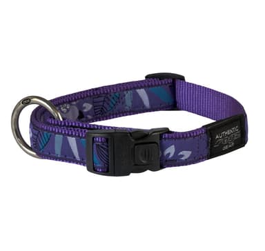 Fancy mekko iso 20mm rantabum koiran kaulus, violetti metsä design, Rogz