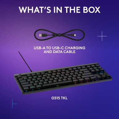 Logitech G G515 TKL pelinäppäimistö (tactiili, musta)