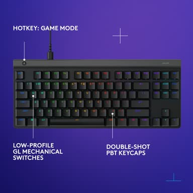 Logitech G G515 TKL pelinäppäimistö (tactiili, musta)