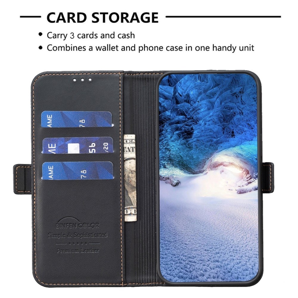 BINFEN COLOR Samsung Galaxy A55 5G puhelimen lompakon suojukselle