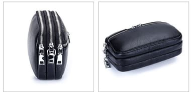 Uusi naisten kolmivetoketjuinen Crossbody laukku Musta
