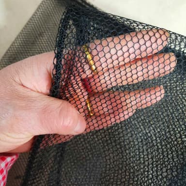 Nätpåsar Dragsko Väska Mesh för förvaring 5 stycken Musta