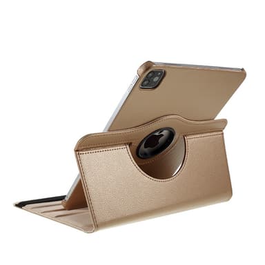 SKALO iPad Pro 11"" 360 Litchi Suojakotelo - Kulta