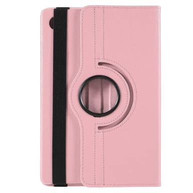 SKALO Samsung Tab A8 10.5 (2021/2022) 360 Litchi Suojakotelo - Pinkki