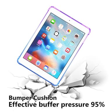 SKALO iPad 10.2 Gradient TPU Suojakuori - Violetti-Sininen