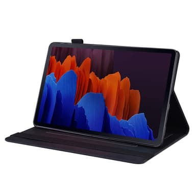 SKALO Samsung Tab S8 Ultra PU-nahkainen lompakkokotelo, jossa on kynäosasto - Musta