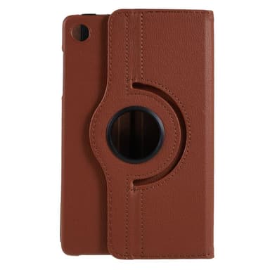 SKALO Lenovo Tab M8 Gen 4 360 Litchi Suojakotelo - Ruskea