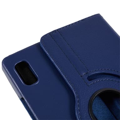 SKALO Lenovo Tab M9 360 Litchi Suojakotelo - Tummansininen