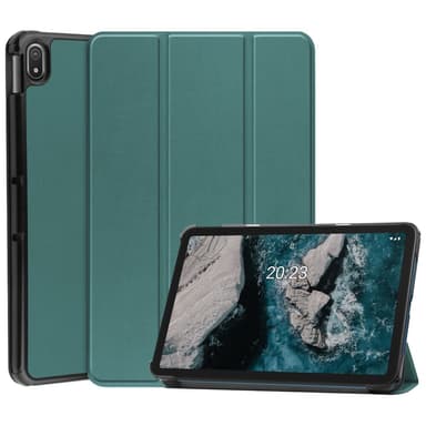SKALO Nokia T20 Trifold Suojakotelo - Vihreä