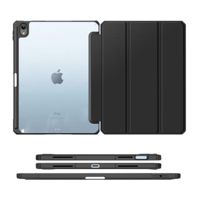 DUX DUCIS iPad 10.9 (2022) TOBY Series Trifold Suojakotelo - Musta