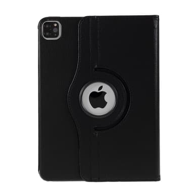SKALO iPad Pro 12.9 (Gen 4/5/6) 360 Litchi Suojakotelo - Musta