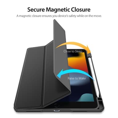 DUX DUCIS iPad 10.9 (2022) TOBY Series Trifold Suojakotelo - Musta