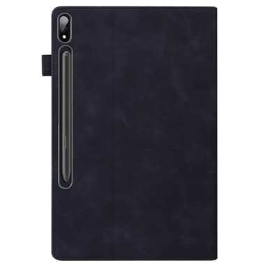 SKALO Samsung Tab S7/S8 PU-nahkainen lompakkokotelo, jossa on kynäosasto - Musta