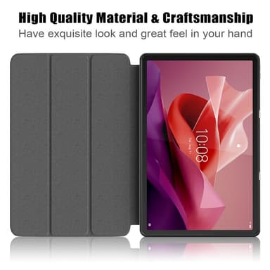 SKALO Lenovo Tab P12 Trifold Suojakotelo - Musta