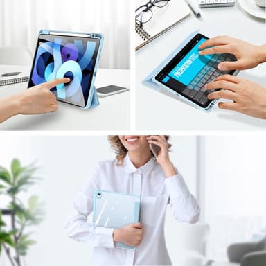 DUX DUCIS iPad Air (2020/2022) TOBY Series Trifold Suojakotelo - Turkoosi