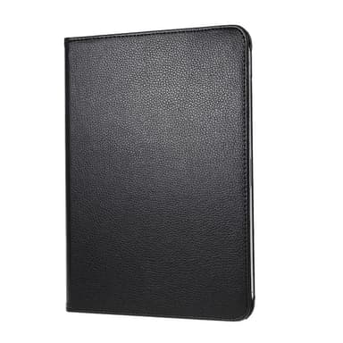 SKALO iPad Pro 12.9 (Gen 4/5/6) 360 Litchi Suojakotelo - Musta