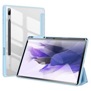 DUX DUCIS Samsung Tab S7+/S7 FE/S8+ TOBY Series Trifold Suojakotelo - Turkoosi