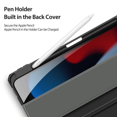 DUX DUCIS iPad 10.9 (2022) TOBY Series Trifold Suojakotelo - Musta