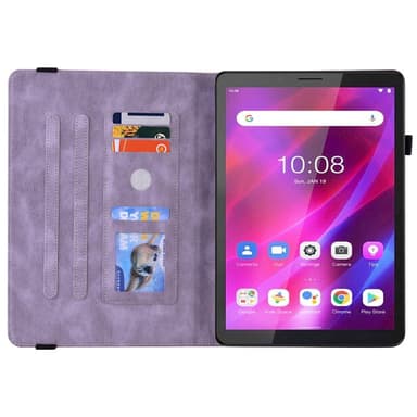 SKALO Lenovo Tab M7 (Gen 3) Mandala Butterfly Suojakotelo - Violetti