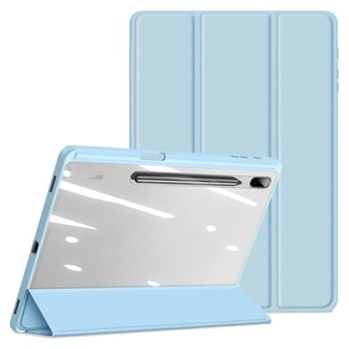 DUX DUCIS Samsung Tab S7+/S7 FE/S8+ TOBY Series Trifold Suojakotelo - Turkoosi
