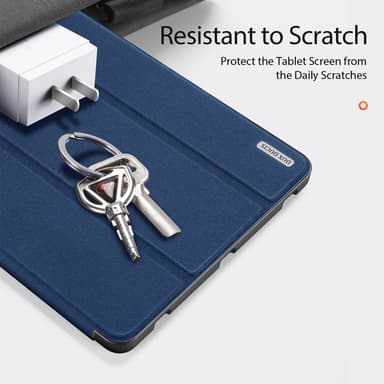 DUX DUCIS Samsung Tab S7+/S7 FE/S8+ DOMO Series Trifold Suojakotelo - Sininen
