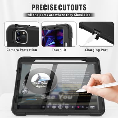 SKALO iPad Pro 11"" Extra Shockproof Armor Iskunkestävä kuori - Musta
