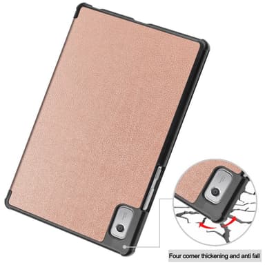 SKALO Lenovo Tab M9 Trifold Suojakotelo - Ruusukulta