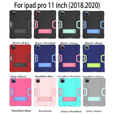 SKALO iPad Pro 11"" Extra Shockproof Armor Iskunkestävä kuori - Musta
