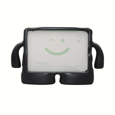 SKALO iPad 10.2 3D Cartoon lapsen Kuori - Musta