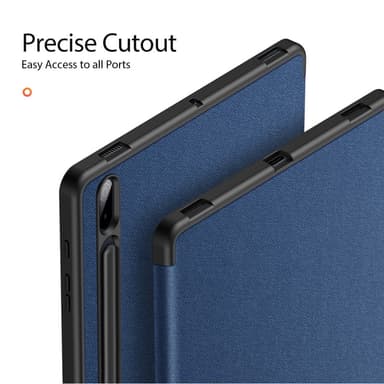 DUX DUCIS Samsung Tab S7+/S7 FE/S8+ DOMO Series Trifold Suojakotelo - Sininen