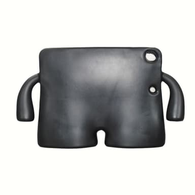 SKALO iPad 10.2 3D Cartoon lapsen Kuori - Musta
