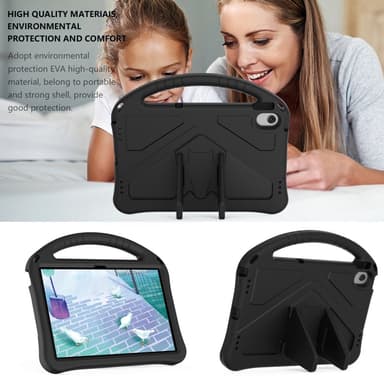 SKALO Lenovo Tab M10 Plus 10.6"" (Gen 3) Lapsikuori kahvalla ja jalustalla - Musta