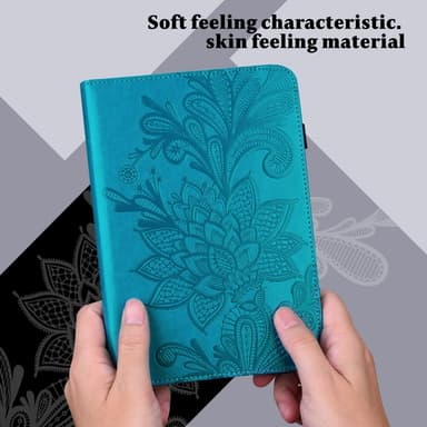 SKALO iPad 10.2 Mandala Suojakotelo - Sininen
