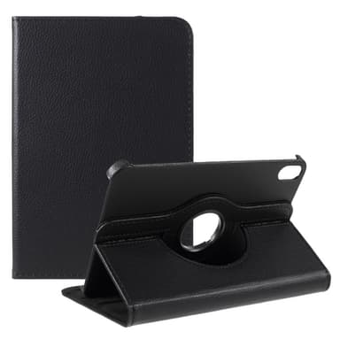 SKALO iPad Mini (2021) 360 Litchi Suojakotelo - Musta