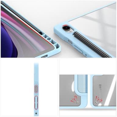 DUX DUCIS Samsung Tab S9/S9 FE TOBY Series Trifold Suojakotelo - Turkoosi
