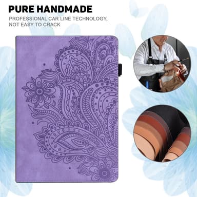 SKALO Google Pixel Tablet Mandala Suojakotelo - Violetti