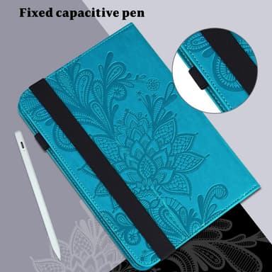SKALO iPad 10.2 Mandala Suojakotelo - Sininen