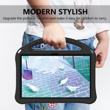 SKALO Lenovo Tab M10 Plus 10.6"" (Gen 3) Lapsikuori kahvalla ja jalustalla - Musta